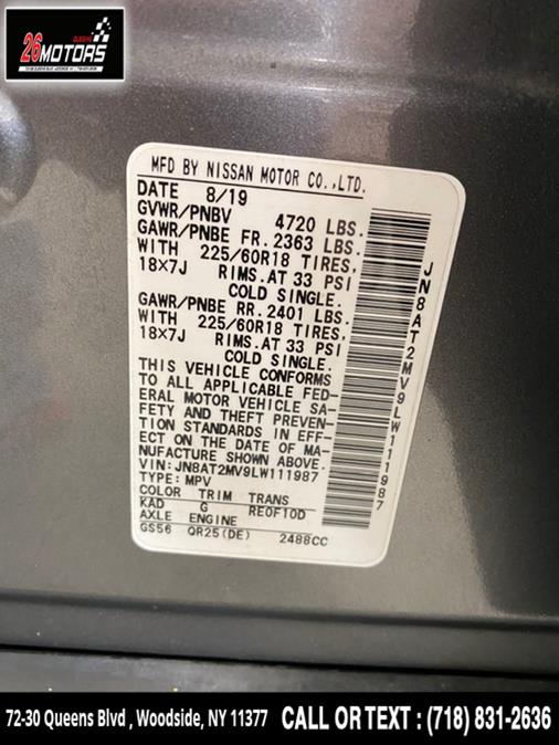 2020 Nissan Rogue AWD SV, available for sale in Woodside, New York | 26 Motors Queens. Woodside, New York 2020 Nissan Rogue AWD SV, available for sale in Woodside, New York | 26 Motors Queens. Woodside, New York