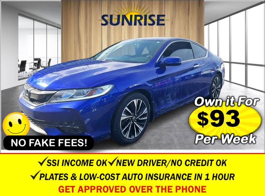 2017 Honda Accord Cpe EX-L V6. CLEAN CARFAX!!!, available for sale in Rosedale, New York | Sunrise Auto Sales. Rosedale, New York