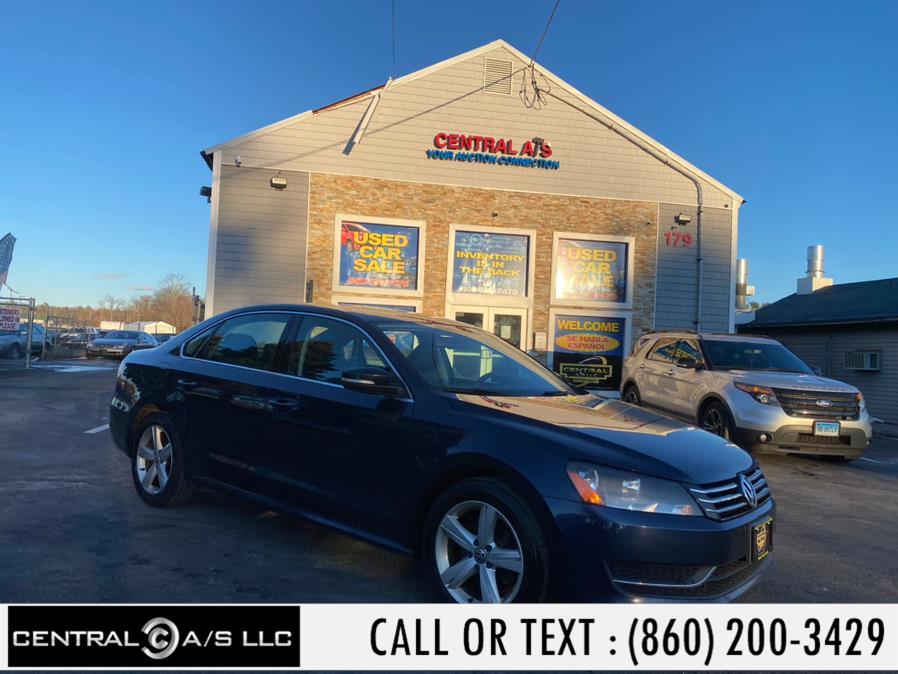2013 Volkswagen Passat 4dr Sdn 2.5L Auto SE w/Sunroof PZEV, available for sale in East Windsor, Connecticut | Central A/S LLC. East Windsor, Connecticut