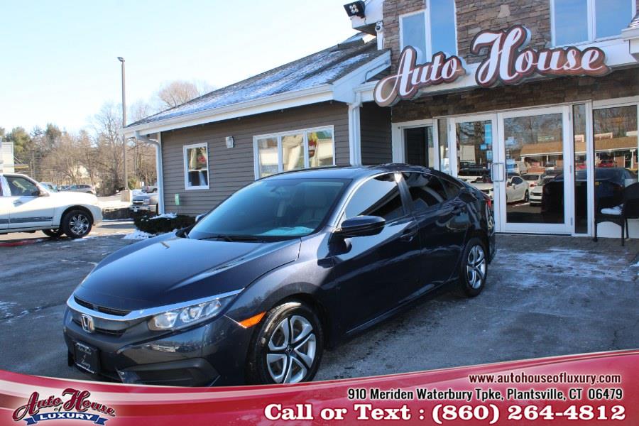 2016 Honda Civic Sedan 4dr CVT LX, available for sale in Plantsville, Connecticut | Auto House of Luxury. Plantsville, Connecticut