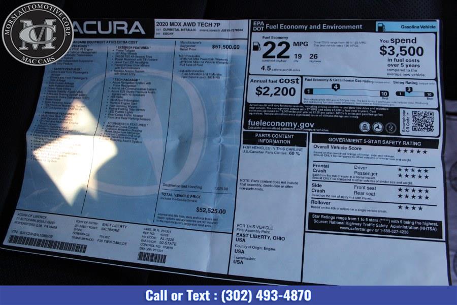 Used Acura MDX SH-AWD 7-Passenger w/Technology Pkg 2020 | Morsi Automotive Corp. New Castle, Delaware Used Acura MDX SH-AWD 7-Passenger w/Technology Pkg 2020 | Morsi Automotive Corp. New Castle, Delaware