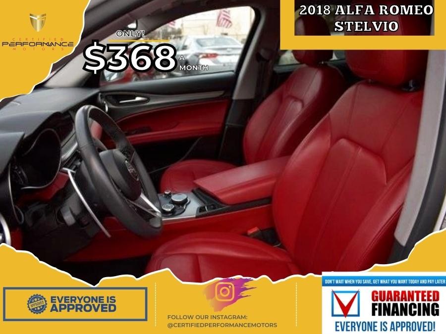 2018 Alfa Romeo Stelvio Base, available for sale in Valley Stream, New York | Certified Performance Motors. Valley Stream, New York