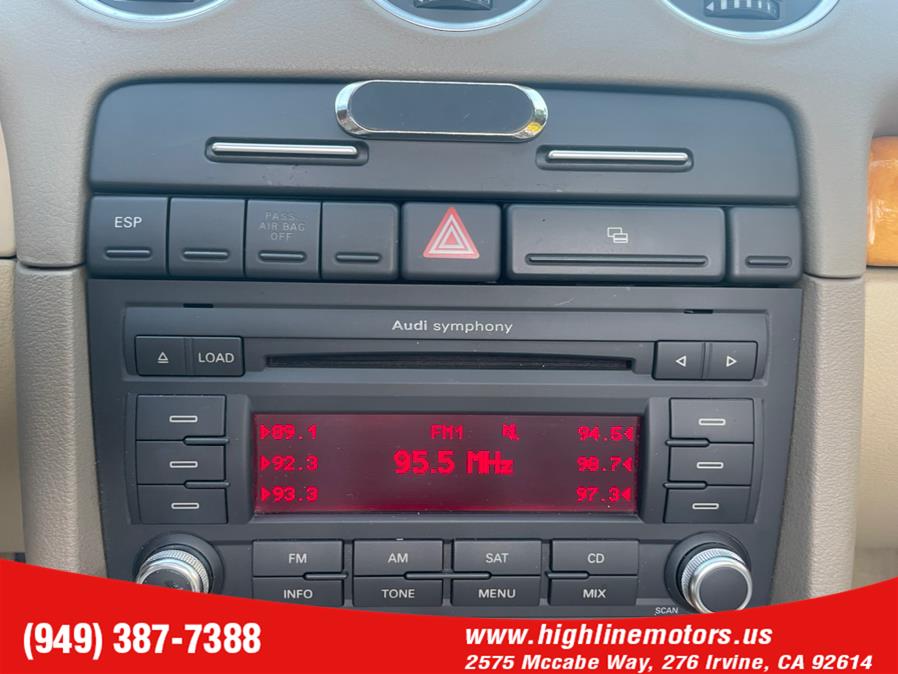 Used Audi A4 2dr Cabriolet Auto 3.2L quattro 2008 | High Line Motors LLC. Irvine, California Used Audi A4 2dr Cabriolet Auto 3.2L quattro 2008 | High Line Motors LLC. Irvine, California