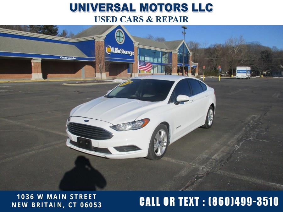 2018 Ford Fusion Hybrid SE FWD, available for sale in New Britain, Connecticut | Universal Motors LLC. New Britain, Connecticut