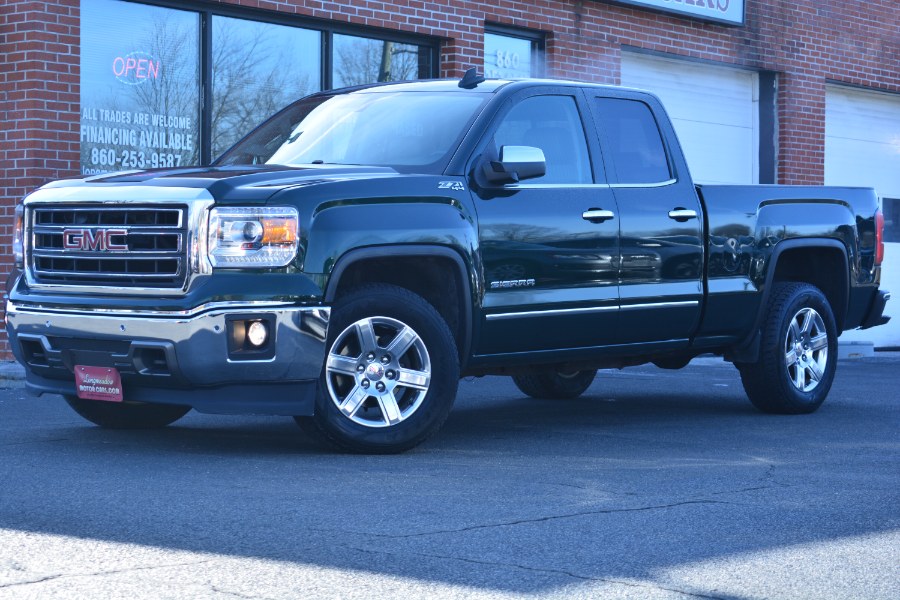 2015 GMC Sierra 1500 4WD Double Cab 143.5" SLT, available for sale in ENFIELD, Connecticut | Longmeadow Motor Cars. ENFIELD, Connecticut