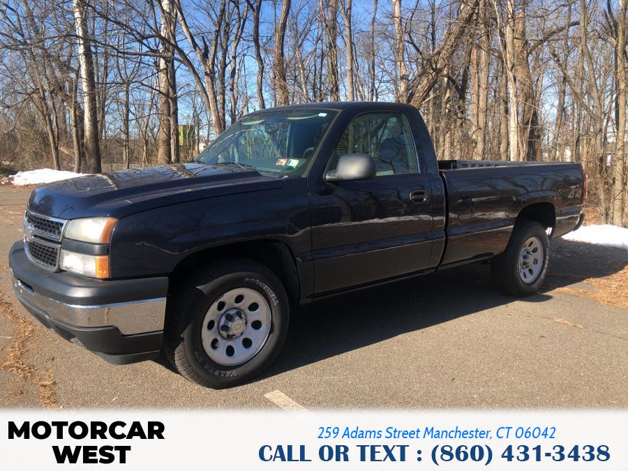 2006 Chevrolet Silverado 1500 Reg Cab 119.0" WB 4WD Work Truck, available for sale in Manchester, Connecticut | Motorcar West. Manchester, Connecticut 2006 Chevrolet Silverado 1500 Reg Cab 119.0" WB 4WD Work Truck, available for sale in Manchester, Connecticut | Motorcar West. Manchester, Connecticut