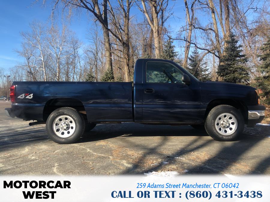 2006 Chevrolet Silverado 1500 Reg Cab 119.0" WB 4WD Work Truck, available for sale in Manchester, Connecticut | Motorcar West. Manchester, Connecticut 2006 Chevrolet Silverado 1500 Reg Cab 119.0" WB 4WD Work Truck, available for sale in Manchester, Connecticut | Motorcar West. Manchester, Connecticut