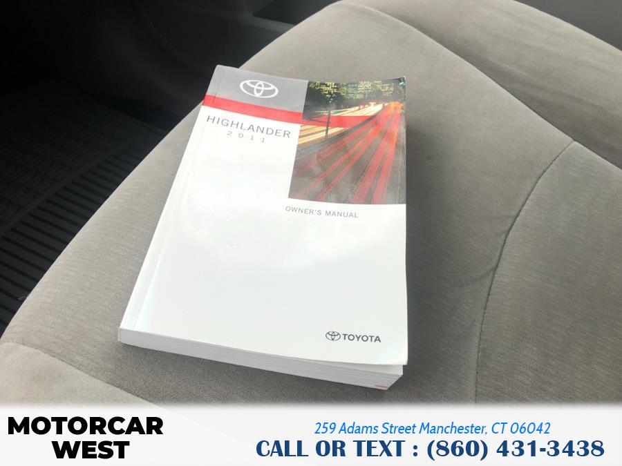 2011 Toyota Highlander 4WD 4dr V6 Base, available for sale in Manchester, Connecticut | Motorcar West. Manchester, Connecticut 2011 Toyota Highlander 4WD 4dr V6 Base, available for sale in Manchester, Connecticut | Motorcar West. Manchester, Connecticut