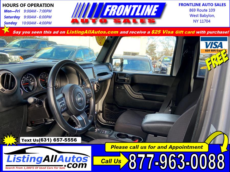 Used Jeep Wrangler Unlimited 4WD 4dr Sport 2015 | www.ListingAllAutos.com. Patchogue, New York