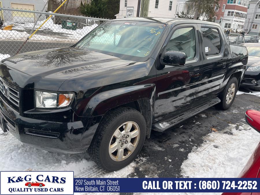2007 Honda Ridgeline 4WD Crew Cab RTL w/Leather, available for sale in New Britain, Connecticut | K and G Cars . New Britain, Connecticut 2007 Honda Ridgeline 4WD Crew Cab RTL w/Leather, available for sale in New Britain, Connecticut | K and G Cars . New Britain, Connecticut