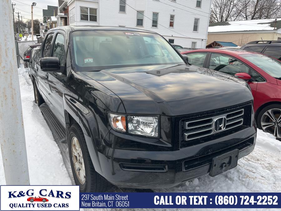 2007 Honda Ridgeline 4WD Crew Cab RTL w/Leather, available for sale in New Britain, Connecticut | K and G Cars . New Britain, Connecticut 2007 Honda Ridgeline 4WD Crew Cab RTL w/Leather, available for sale in New Britain, Connecticut | K and G Cars . New Britain, Connecticut