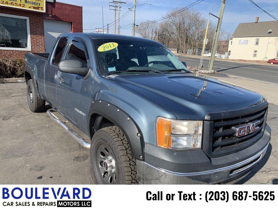2011 GMC Sierra 1500 Extended Cab Work Truck Pickup 4D 6 1/2 ft, available for sale in New Haven, Connecticut | Boulevard Motors LLC. New Haven, Connecticut