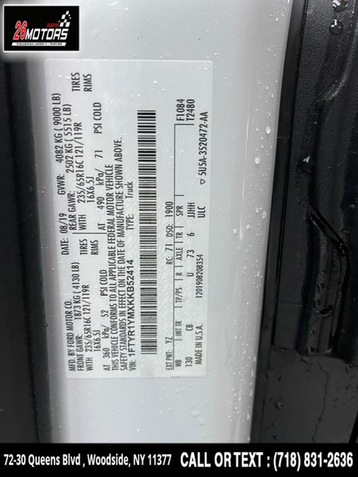 Used Ford Transit Van T-250 130" Low Rf 9000 GVWR Sliding RH Dr 2019 | 26 Motors Queens. Woodside, New York Used Ford Transit Van T-250 130" Low Rf 9000 GVWR Sliding RH Dr 2019 | 26 Motors Queens. Woodside, New York