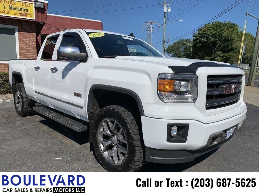 2015 GMC Sierra 1500 Double Cab SLT Pickup 4D 6 1/2 ft, available for sale in New Haven, Connecticut | Boulevard Motors LLC. New Haven, Connecticut