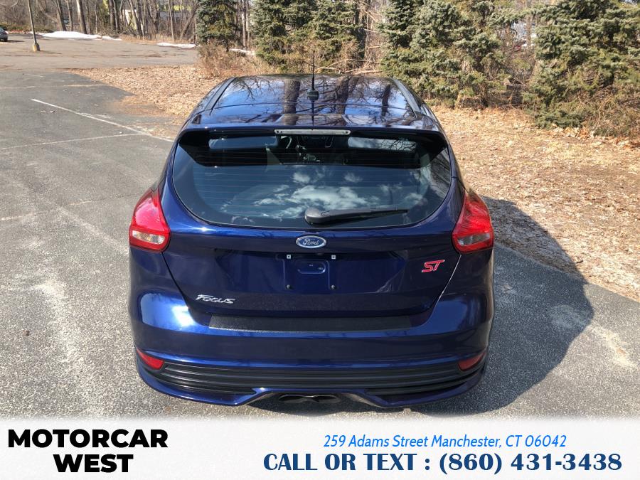 2016 Ford Focus 5dr HB ST, available for sale in Manchester, Connecticut | Motorcar West. Manchester, Connecticut 2016 Ford Focus 5dr HB ST, available for sale in Manchester, Connecticut | Motorcar West. Manchester, Connecticut