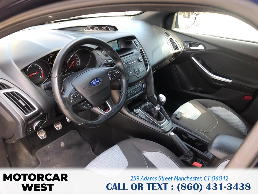 2016 Ford Focus 5dr HB ST, available for sale in Manchester, Connecticut | Motorcar West. Manchester, Connecticut 2016 Ford Focus 5dr HB ST, available for sale in Manchester, Connecticut | Motorcar West. Manchester, Connecticut