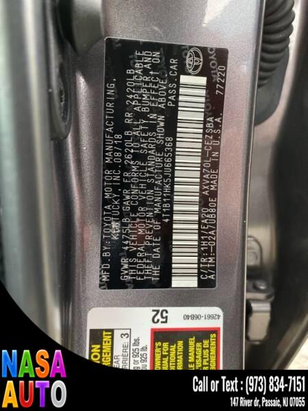 2018 Toyota Camry SE 4dr Sedan, available for sale in Passaic, New Jersey | Nasa Auto. Passaic, New Jersey 2018 Toyota Camry SE 4dr Sedan, available for sale in Passaic, New Jersey | Nasa Auto. Passaic, New Jersey