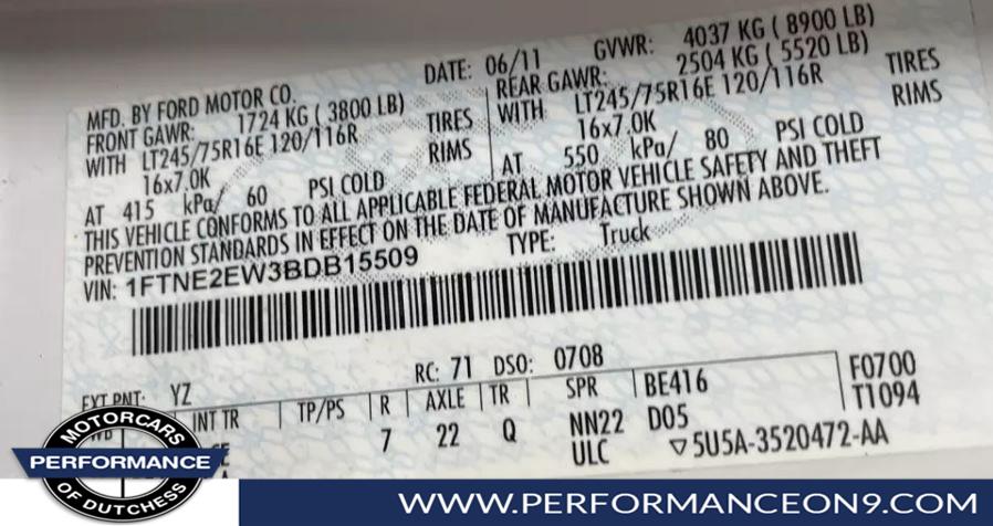 Used Ford Econoline Cargo Van E-250 Commercial 2011 | Performance Motor Cars. Wappingers Falls, New York Used Ford Econoline Cargo Van E-250 Commercial 2011 | Performance Motor Cars. Wappingers Falls, New York