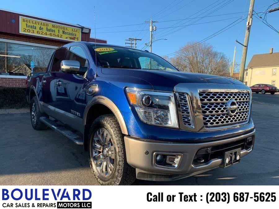 2017 Nissan Titan Crew Cab Platinum Reserve Pickup 4D 5 1/2 ft, available for sale in New Haven, Connecticut | Boulevard Motors LLC. New Haven, Connecticut