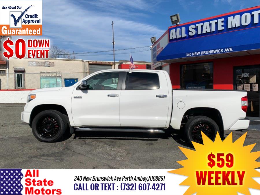2017 Toyota Tundra 4WD Platinum CrewMax 5.5'' Bed 5.7L (Natl), available for sale in Perth Amboy, New Jersey | All State Motor Inc. Perth Amboy, New Jersey 2017 Toyota Tundra 4WD Platinum CrewMax 5.5'' Bed 5.7L (Natl), available for sale in Perth Amboy, New Jersey | All State Motor Inc. Perth Amboy, New Jersey