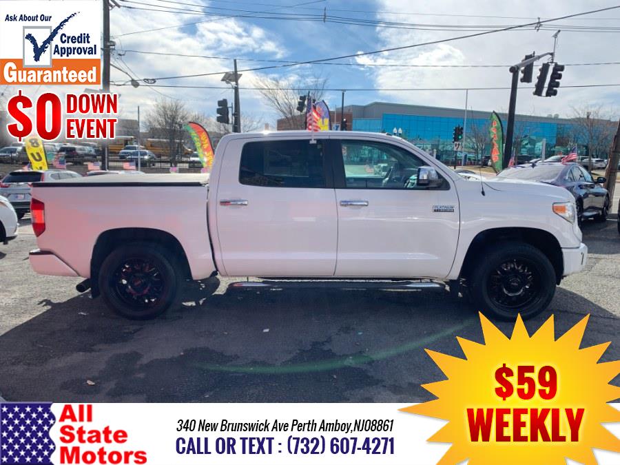 2017 Toyota Tundra 4WD Platinum CrewMax 5.5'' Bed 5.7L (Natl), available for sale in Perth Amboy, New Jersey | All State Motor Inc. Perth Amboy, New Jersey 2017 Toyota Tundra 4WD Platinum CrewMax 5.5'' Bed 5.7L (Natl), available for sale in Perth Amboy, New Jersey | All State Motor Inc. Perth Amboy, New Jersey