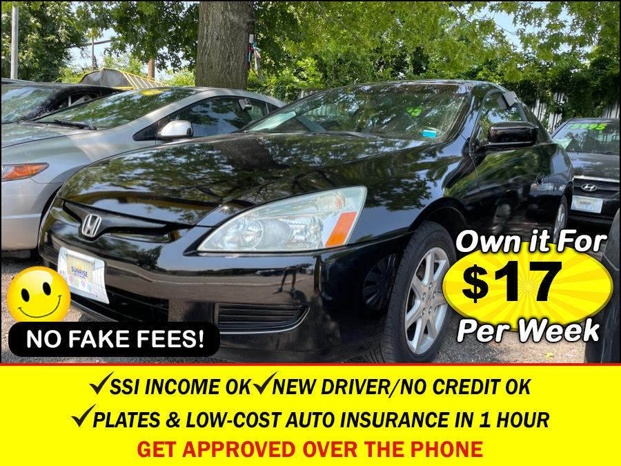 2003 Honda Accord Cpe EX Auto V6 w/Leather, available for sale in Elmont, New York | Sunrise of Elmont. Elmont, New York