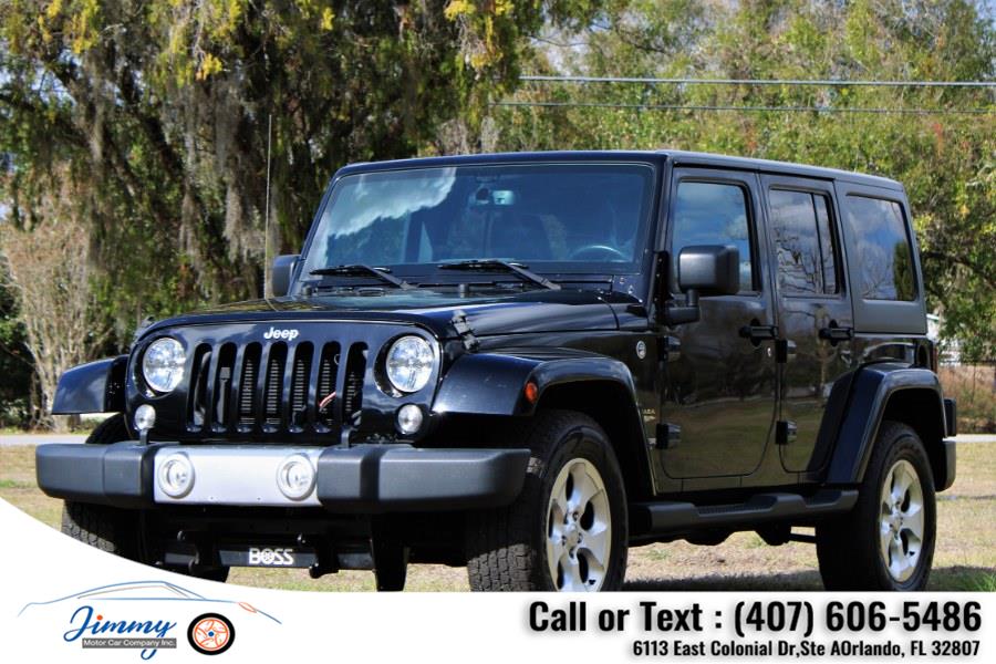 2015 Jeep Wrangler Unlimited 4WD 4dr Sahara, available for sale in Orlando, Florida | Jimmy Motor Car Company Inc. Orlando, Florida