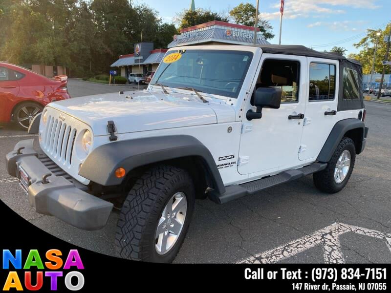 2014 Jeep Wrangler Unlimited 4WD 4dr Sport, available for sale in Passaic, New Jersey | Nasa Auto. Passaic, New Jersey 2014 Jeep Wrangler Unlimited 4WD 4dr Sport, available for sale in Passaic, New Jersey | Nasa Auto. Passaic, New Jersey
