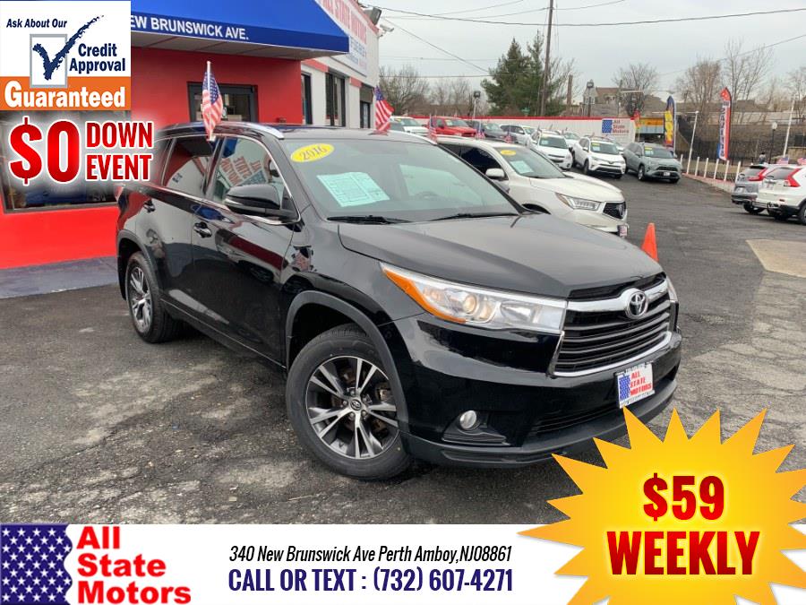 2016 Toyota Highlander AWD 4dr V6 XLE (Natl), available for sale in Perth Amboy, New Jersey | All State Motor Inc. Perth Amboy, New Jersey 2016 Toyota Highlander AWD 4dr V6 XLE (Natl), available for sale in Perth Amboy, New Jersey | All State Motor Inc. Perth Amboy, New Jersey