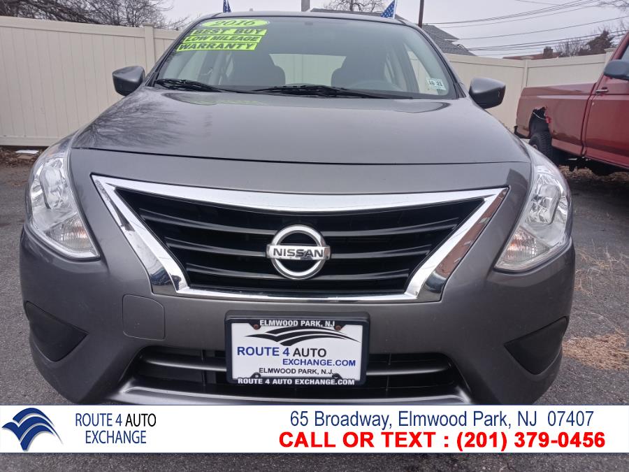Used Nissan Versa 4dr Sdn CVT 1.6 S Plus 2016 | Route 4 Auto Exchange. Elmwood Park, New Jersey Used Nissan Versa 4dr Sdn CVT 1.6 S Plus 2016 | Route 4 Auto Exchange. Elmwood Park, New Jersey