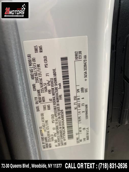 2019 Ford Transit Van T-250 148" Med Rf 9000 GVWR Sliding RH Dr, available for sale in Woodside, New York | 26 Motors Queens. Woodside, New York 2019 Ford Transit Van T-250 148" Med Rf 9000 GVWR Sliding RH Dr, available for sale in Woodside, New York | 26 Motors Queens. Woodside, New York