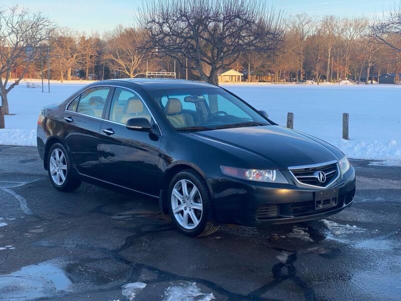 2004 Acura TSX 4dr Sport Sdn Auto w/Navigation, available for sale in Plainville, Connecticut | Choice Group LLC Choice Motor Car. Plainville, Connecticut