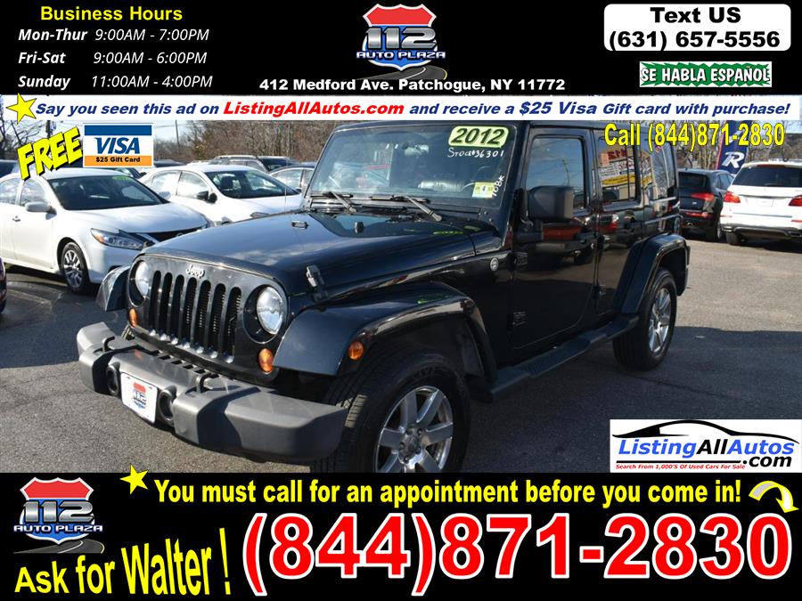 Used Jeep Wrangler Unlimited 4WD 4dr Sahara 2012 | www.ListingAllAutos.com. Patchogue, New York