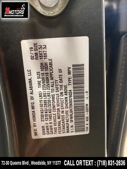 Used Honda Odyssey EX-L w/Navi/RES Auto 2019 | 26 Motors Queens. Woodside, New York Used Honda Odyssey EX-L w/Navi/RES Auto 2019 | 26 Motors Queens. Woodside, New York