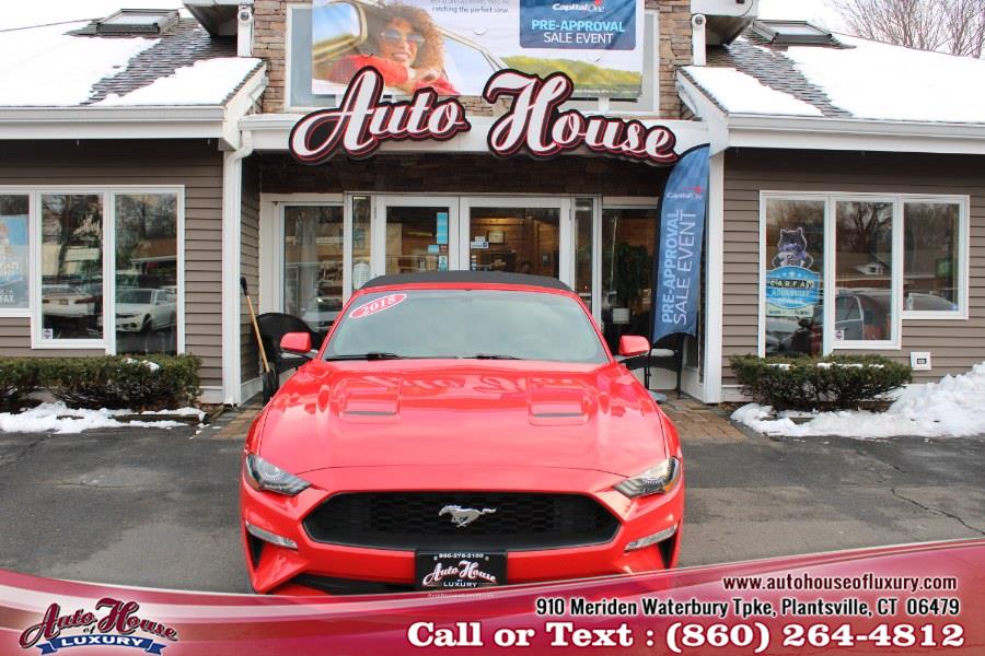 Used Ford Mustang EcoBoost Premium Convertible 2018 | Auto House of Luxury. Plantsville, Connecticut