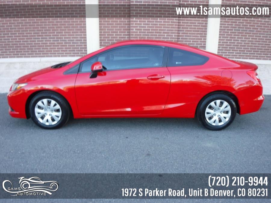 2012 Honda Civic Cpe 2dr Auto LX, available for sale in Denver, Colorado | Sam's Automotive. Denver, Colorado 2012 Honda Civic Cpe 2dr Auto LX, available for sale in Denver, Colorado | Sam's Automotive. Denver, Colorado