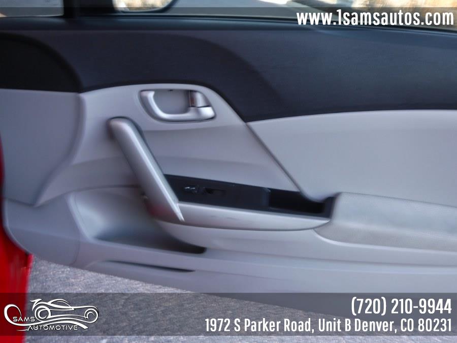 2012 Honda Civic Cpe 2dr Auto LX, available for sale in Denver, Colorado | Sam's Automotive. Denver, Colorado 2012 Honda Civic Cpe 2dr Auto LX, available for sale in Denver, Colorado | Sam's Automotive. Denver, Colorado
