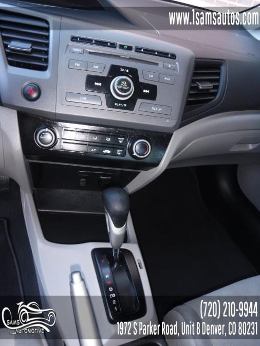 2012 Honda Civic Cpe 2dr Auto LX, available for sale in Denver, Colorado | Sam's Automotive. Denver, Colorado 2012 Honda Civic Cpe 2dr Auto LX, available for sale in Denver, Colorado | Sam's Automotive. Denver, Colorado