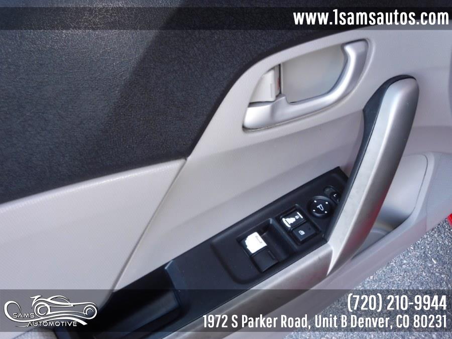 2012 Honda Civic Cpe 2dr Auto LX, available for sale in Denver, Colorado | Sam's Automotive. Denver, Colorado 2012 Honda Civic Cpe 2dr Auto LX, available for sale in Denver, Colorado | Sam's Automotive. Denver, Colorado