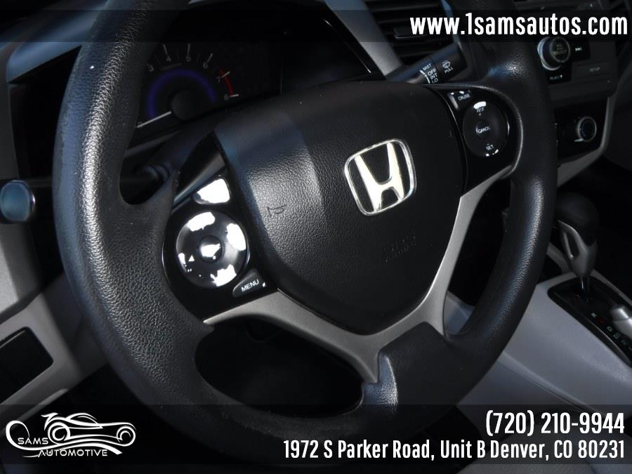 2012 Honda Civic Cpe 2dr Auto LX, available for sale in Denver, Colorado | Sam's Automotive. Denver, Colorado 2012 Honda Civic Cpe 2dr Auto LX, available for sale in Denver, Colorado | Sam's Automotive. Denver, Colorado