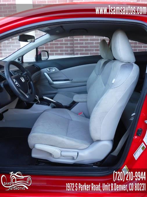 2012 Honda Civic Cpe 2dr Auto LX, available for sale in Denver, Colorado | Sam's Automotive. Denver, Colorado 2012 Honda Civic Cpe 2dr Auto LX, available for sale in Denver, Colorado | Sam's Automotive. Denver, Colorado