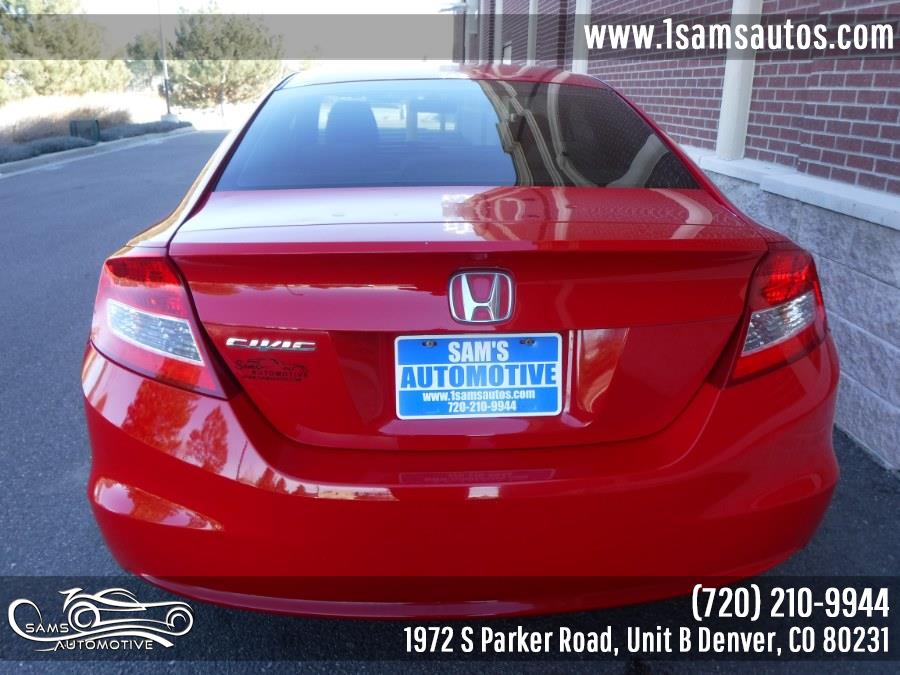 2012 Honda Civic Cpe 2dr Auto LX, available for sale in Denver, Colorado | Sam's Automotive. Denver, Colorado 2012 Honda Civic Cpe 2dr Auto LX, available for sale in Denver, Colorado | Sam's Automotive. Denver, Colorado