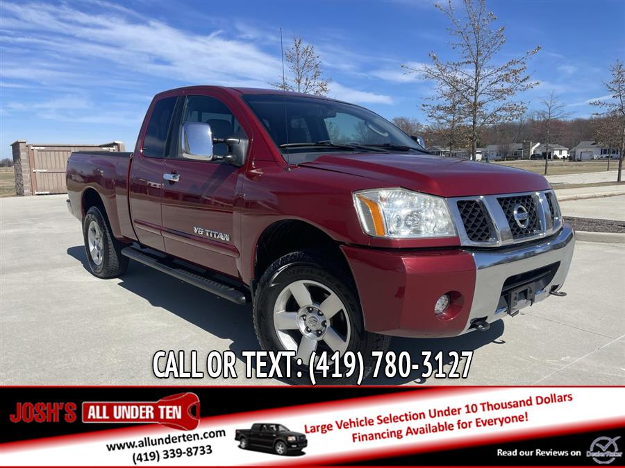 2005 Nissan Titan SE King Cab 4WD, available for sale in Elida, Ohio | Josh's All Under Ten LLC. Elida, Ohio 2005 Nissan Titan SE King Cab 4WD, available for sale in Elida, Ohio | Josh's All Under Ten LLC. Elida, Ohio