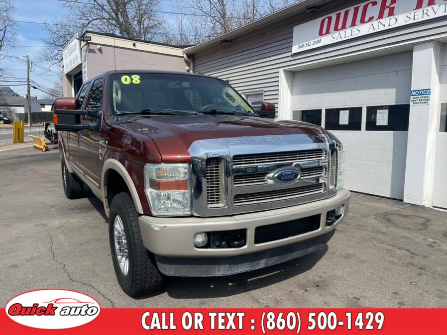 2008 Ford Super Duty F-250 SRW 4WD Crew Cab 156" King Ranch, available for sale in Bristol, CT
