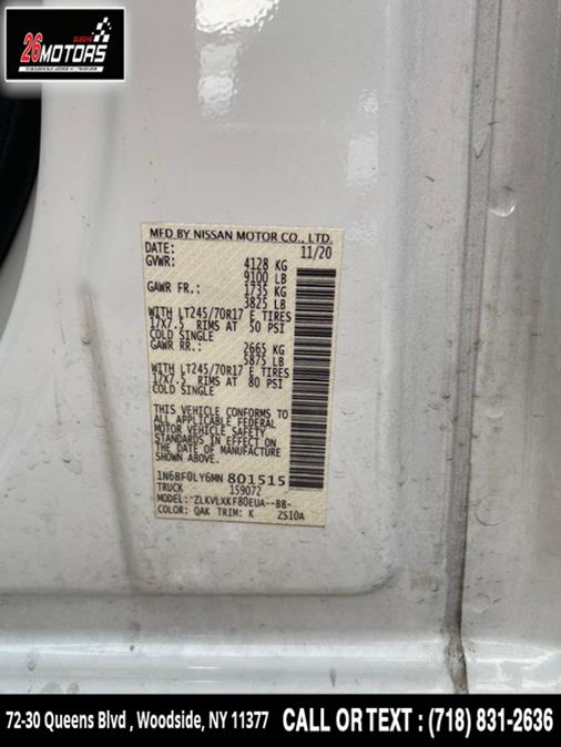 Used Nissan NV Cargo NV2500 HD High Roof V6 SV 2021 | 26 Motors Queens. Woodside, New York Used Nissan NV Cargo NV2500 HD High Roof V6 SV 2021 | 26 Motors Queens. Woodside, New York