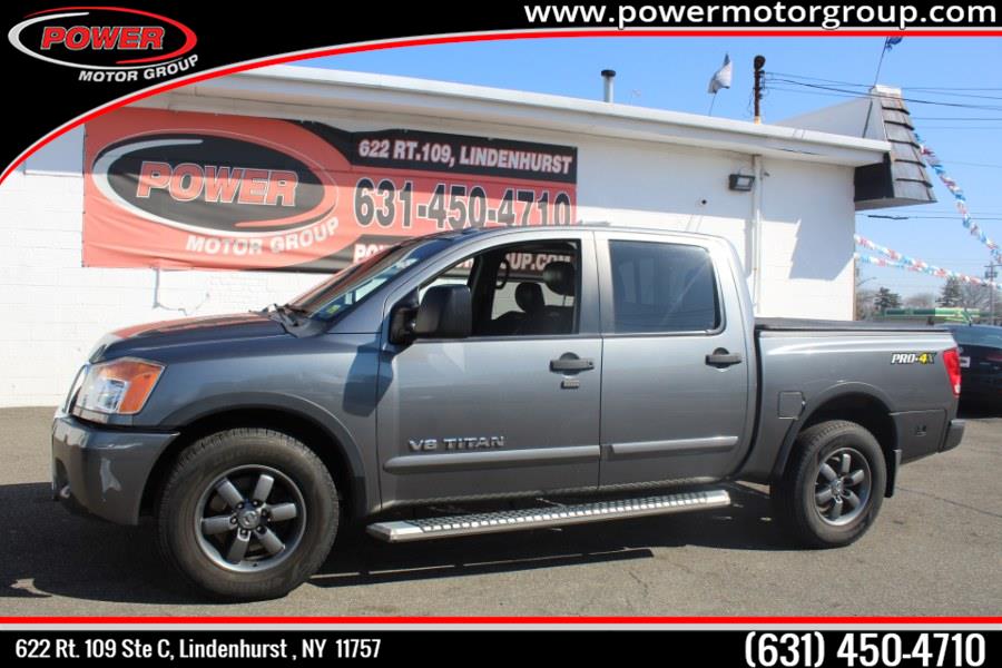 2013 Nissan Titan 4WD Crew Cab SWB PRO-4X, available for sale in Lindenhurst, New York | Power Motor Group. Lindenhurst, New York