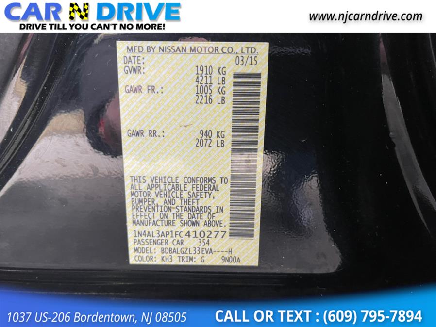 Used Nissan Altima 2.5 S 2015 | Car N Drive. Bordentown, New Jersey Used Nissan Altima 2.5 S 2015 | Car N Drive. Bordentown, New Jersey