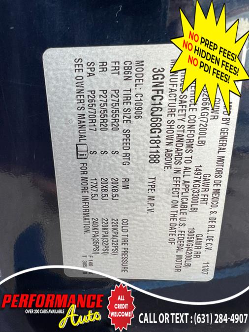 2008 Chevrolet Suburban 2WD 4dr 1500 LTZ, available for sale in Bohemia, New York | Performance Auto Inc. Bohemia, New York 2008 Chevrolet Suburban 2WD 4dr 1500 LTZ, available for sale in Bohemia, New York | Performance Auto Inc. Bohemia, New York