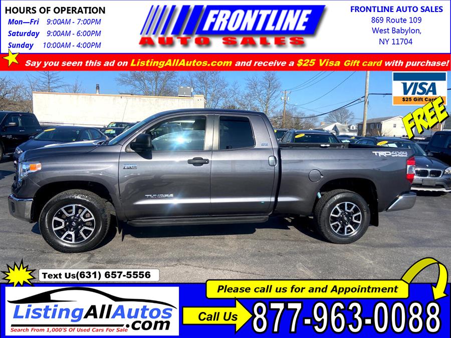 Used Toyota Tundra 4wd Truck Double Cab 5.7L V8 6-Spd AT TRD Pro (Natl) 2016 | www.ListingAllAutos.com. Patchogue, New York