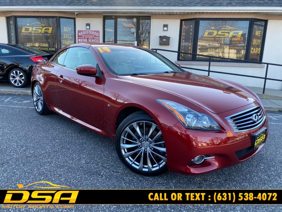 2014 INFINITI Q60 Convertible 2dr, available for sale in Commack, New York | DSA Motor Sports Corp. Commack, New York 2014 INFINITI Q60 Convertible 2dr, available for sale in Commack, New York | DSA Motor Sports Corp. Commack, New York